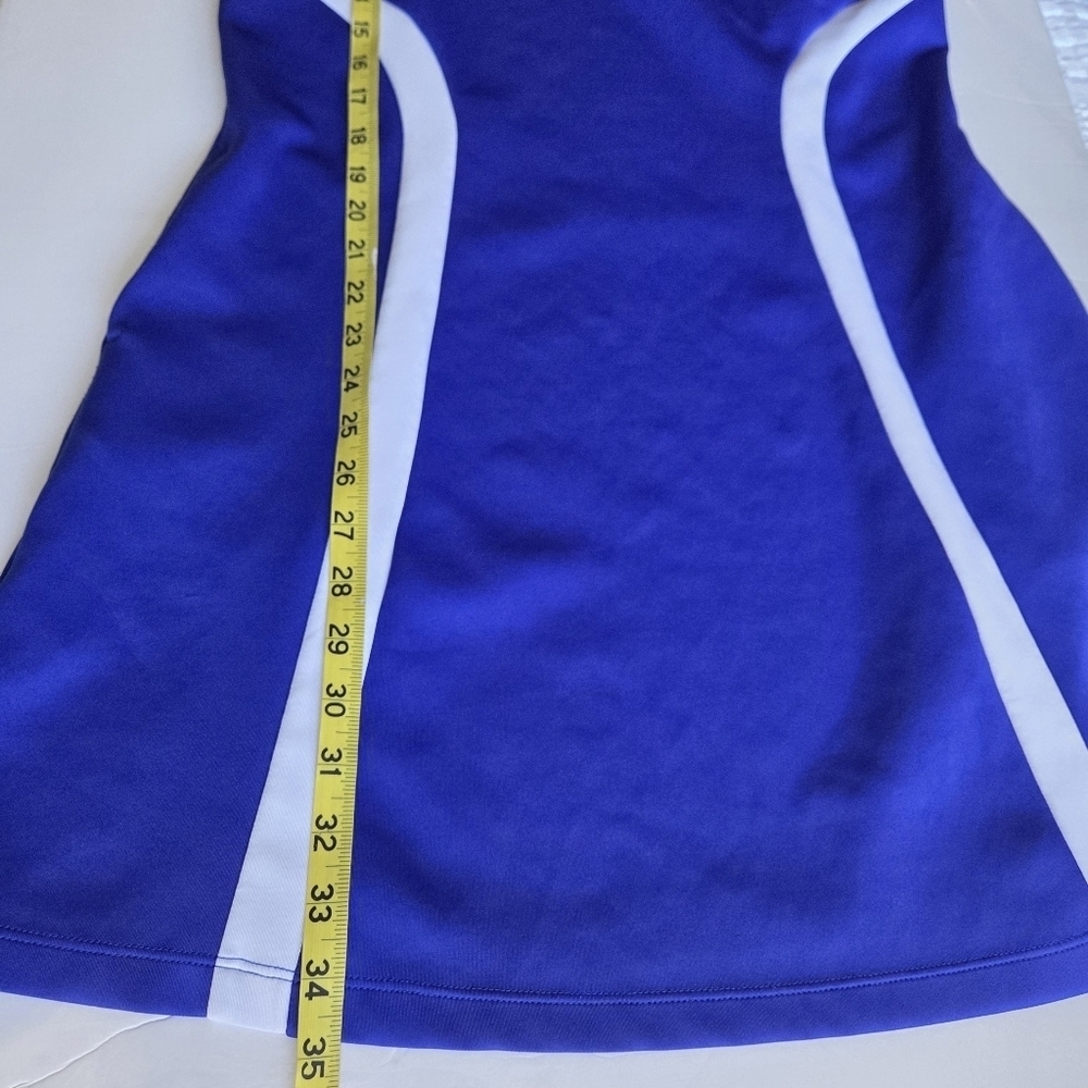 Women's Color Block Flounce Golf Dress - Picture 6 of 8